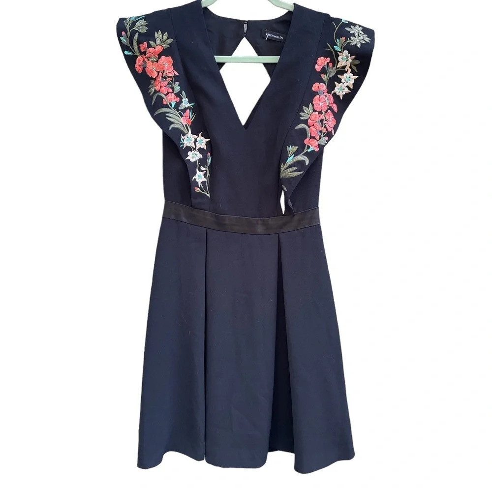 KAREN MILLEN EMBROIDERED BOHO DRESS
